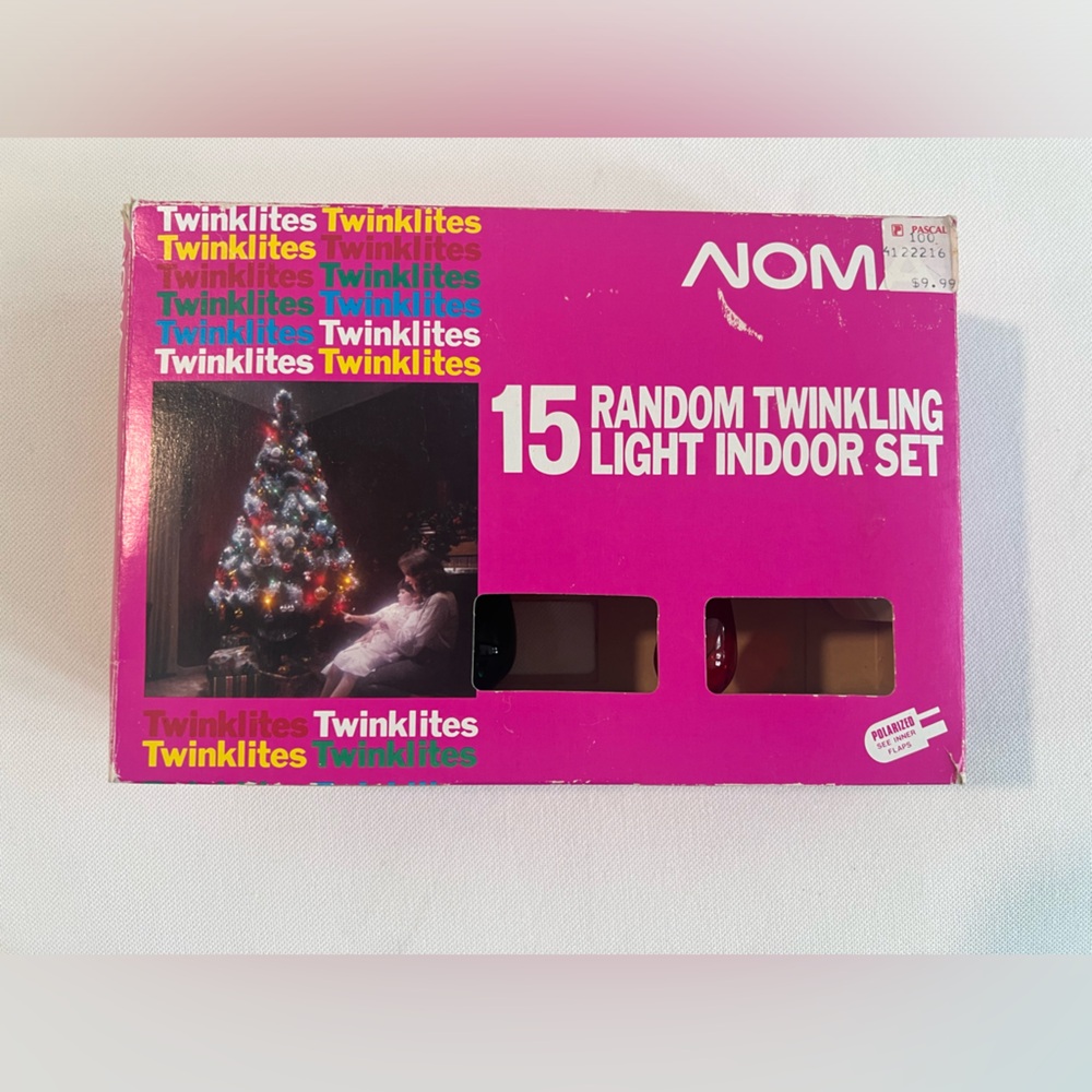 vintage NOMA twinkling christmas lights
